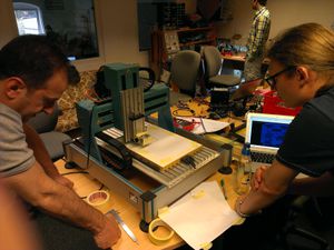 erste Inbetriebnahme, noch auf dem Frickelraumtisch